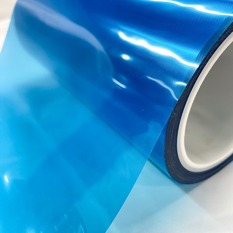 Best Sale Blue PET Self-Adhesive Protective Film High Temperature Soft Glossy Surface Casting Die Cutting ISO9001 Certified 100