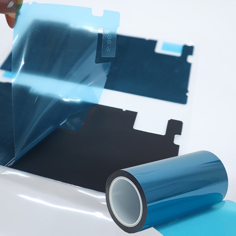 Electric Grafeno Pyrolytic Graphene Sheet Soft PET Waterproof Die Cutting Roll Film Thermal Conductive Graphite Sheet Film