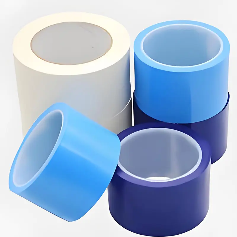 Waterproof Blue Mopp Film Single Sided Adhesive Tape No Residue Refrigerator Strapping Tape for Long-Distance Shipping